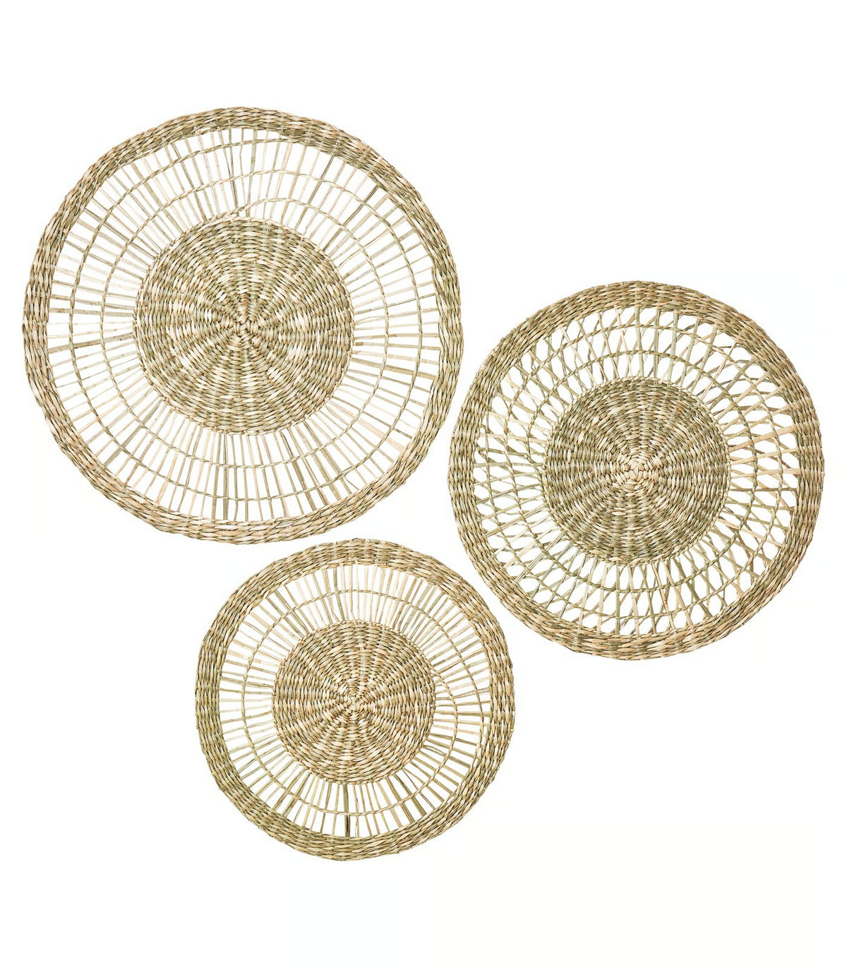 IKEA GILLSTAD Wall decoration, set of 3, sedge handmade