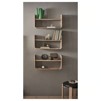 IKEA FRYKSÅS Wall shelf, rattan, 60x20 cm (23 5/8x7 7/8 ")