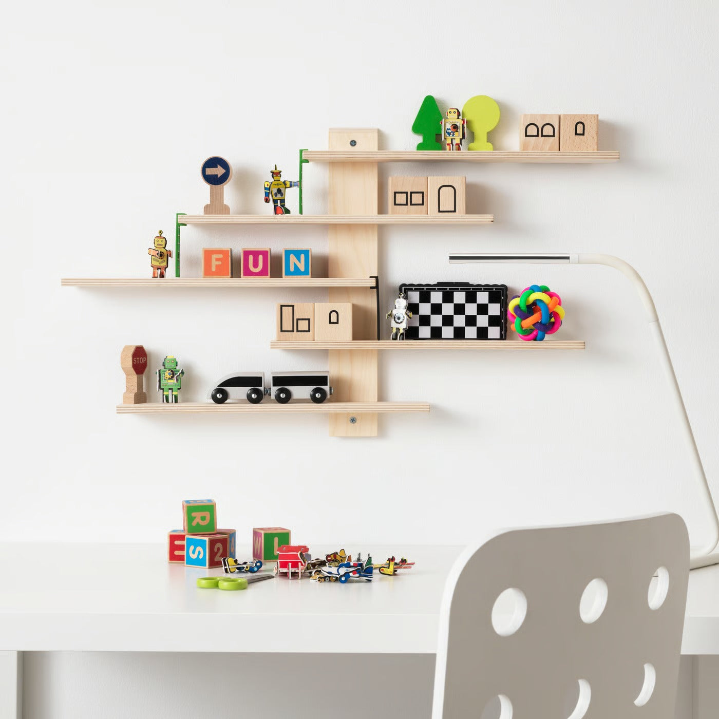 IKEA LUSTIGT Wall shelf, 37x37 cm (14 5/8x14 5/8 ")