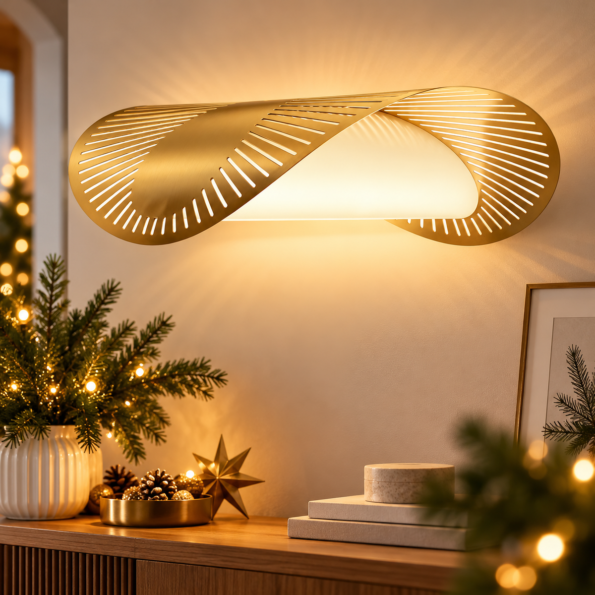 IKEA KVÄLLSDOPP Pendant Lamp Shade, Brass Colour, Modern Metallic Hanging Light Shade, Elegant Decorative Ceiling Lighting Accessory for Dining Room, Living Room, Bedroom & Kitchen