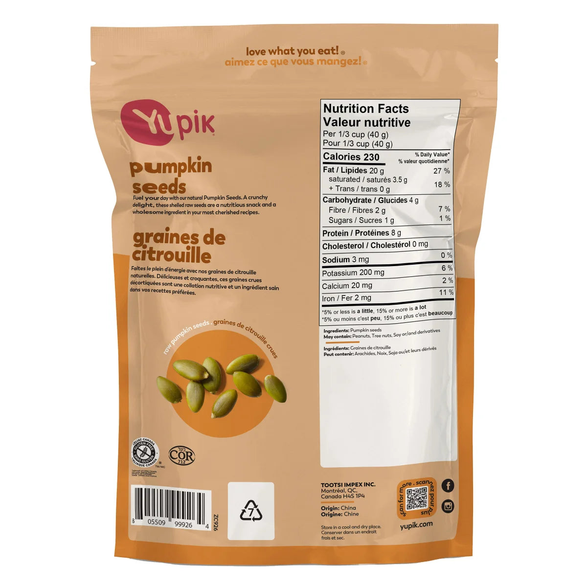 Yupik Pumpkin Seeds 2 kg