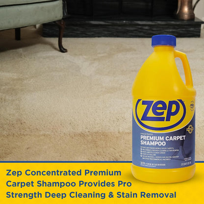 ZEP Premium Carpet Cleaning Solution, Deep Clean Formula, Fresh Scent, 1.89 L