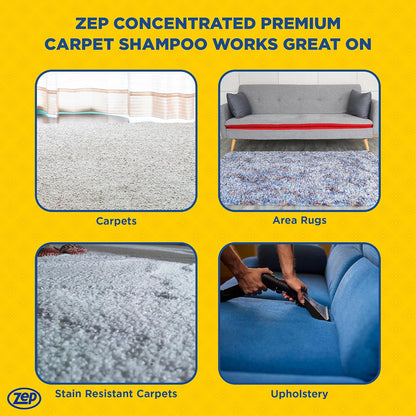 ZEP Premium Carpet Cleaning Solution, Deep Clean Formula, Fresh Scent, 1.89 L