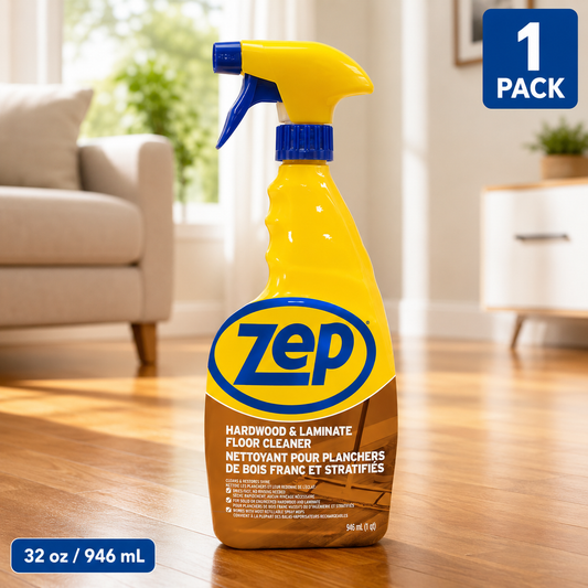 ZEP Hardwood & Laminate Floor Cleaner, Ready-to-Use Formula, 32 fl oz (946 mL)