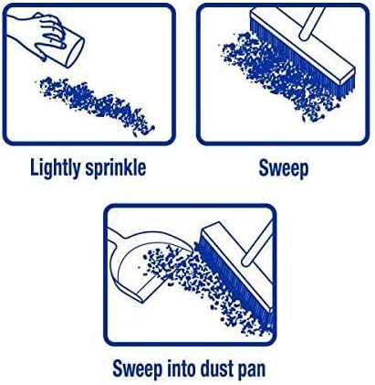 ZEP Heavy Duty Floor Sweeping Compound, 50 lb Dust Control Cleaning Powder