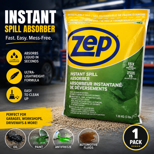 ZEP Instant All-Purpose Liquid Spill Absorber, 3 lb