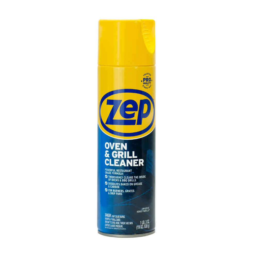 ZEP Oven and Grill Cleaning Foam Spray, Ready-to-Use Kitchen Cleaner for Grease and Baked-On Food Residue, Suitable for Ovens, Grills, Cookware, Stainless Steel, Porcelain and Ceramic Surfaces, 1.58 lb