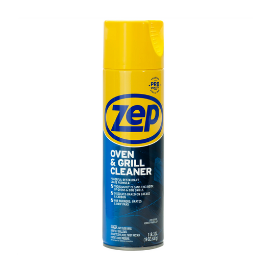 ZEP Oven and Grill Cleaning Foam Spray, Ready-to-Use Kitchen Cleaner for Grease and Baked-On Food Residue, Suitable for Ovens, Grills, Cookware, Stainless Steel, Porcelain and Ceramic Surfaces, 1.58 lb