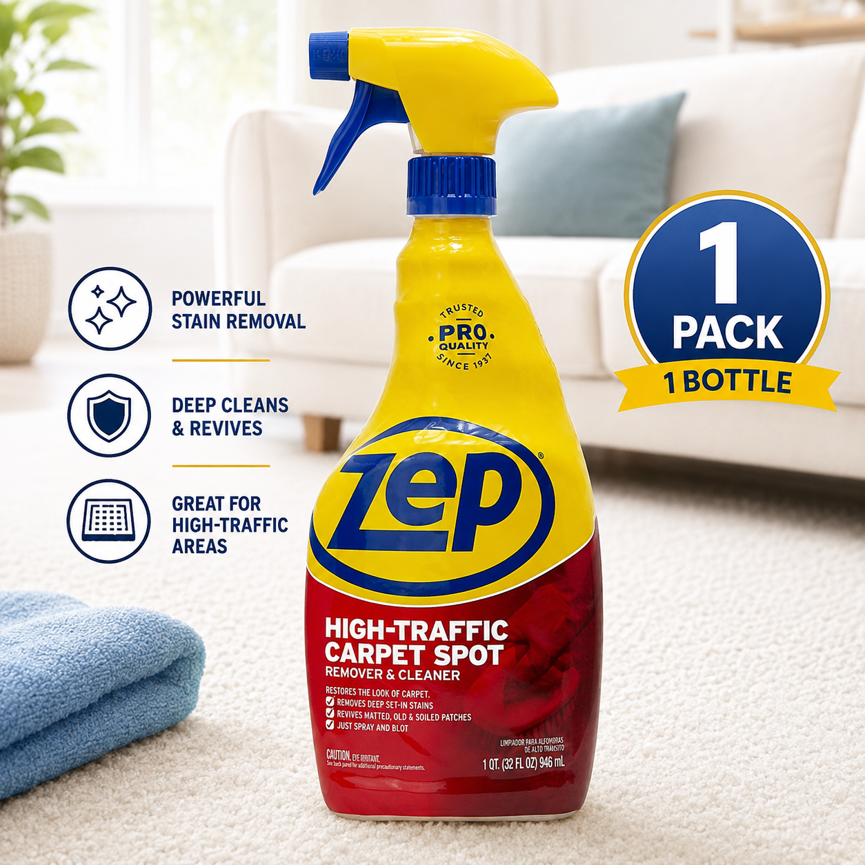 Zep 946 mL High Traffic Carpet Cleaner