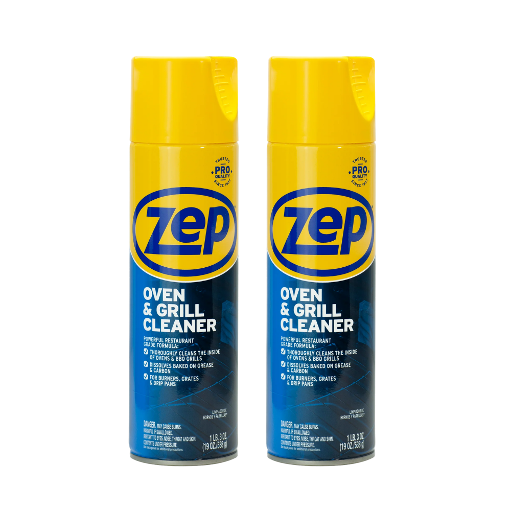 ZEP Oven and Grill Cleaning Foam Spray, Ready-to-Use Kitchen Cleaner for Grease and Baked-On Food Residue, Suitable for Ovens, Grills, Cookware, Stainless Steel, Porcelain and Ceramic Surfaces, 1.58 lb