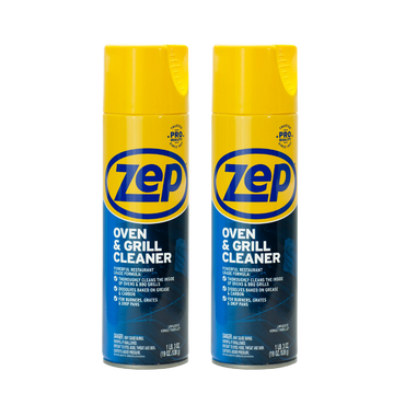 ZEP Oven and Grill Cleaning Foam Spray, Ready-to-Use Kitchen Cleaner for Grease and Baked-On Food Residue, Suitable for Ovens, Grills, Cookware, Stainless Steel, Porcelain and Ceramic Surfaces, 1.58 lb