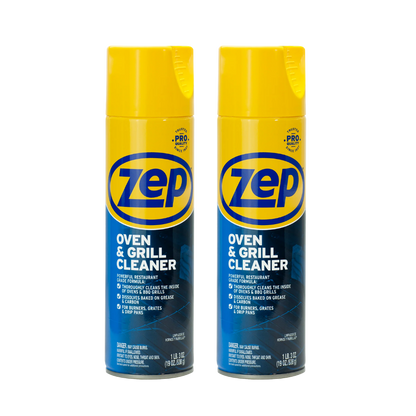 ZEP Oven and Grill Cleaning Foam Spray, Ready-to-Use Kitchen Cleaner for Grease and Baked-On Food Residue, Suitable for Ovens, Grills, Cookware, Stainless Steel, Porcelain and Ceramic Surfaces, 1.58 lb