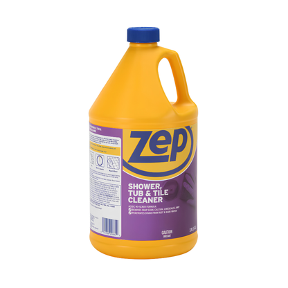 Zep Shower, Tub & Tile Cleaner 3.78 L – Bathroom Cleaner for Soap Scum & Hard Water Stains Removal