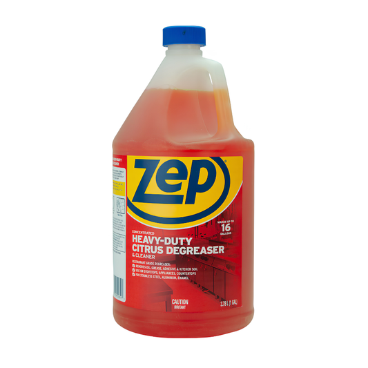 Zep Concentrated Heavy-Duty Citrus Degreaser 1 Gallon – Professional Kitchen & Surface Grease Cleaner