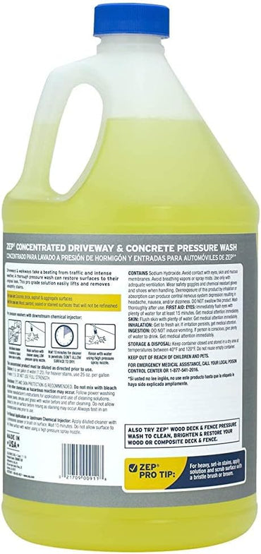 Zep 3.78L Driveway & Concrete Cleaner Pressure Wash