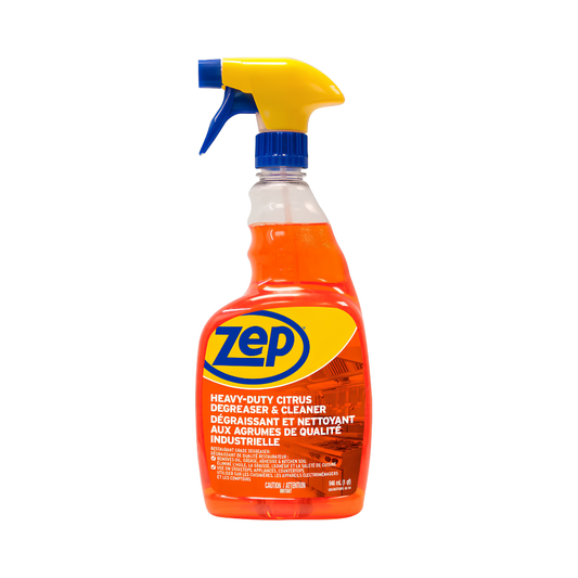 Zep Heavy-Duty Citrus Degreaser Cleaner 32 oz – Concentrated Kitchen & Surface Grease Remover