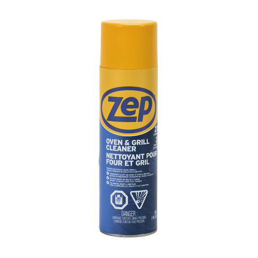 Zep Heavy-Duty Oven & Grill Cleaner Aerosol – Professional Grease Remover for Ovens, BBQ Grills & Cookware
