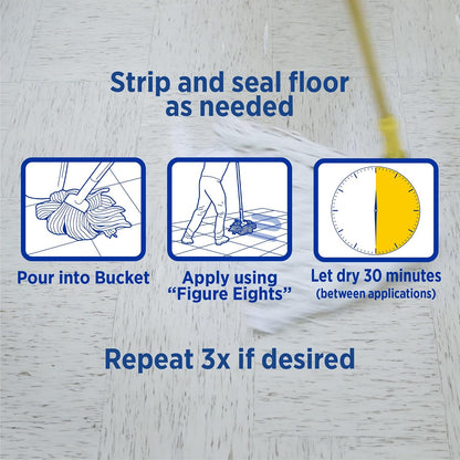 ZEP High-Traffic Floor Finish – Ready-to-Use Glossy Protective Floor Coating 3.78 L