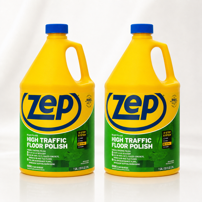 ZEP High-Traffic Floor Finish – Ready-to-Use Glossy Protective Floor Coating 3.78 L