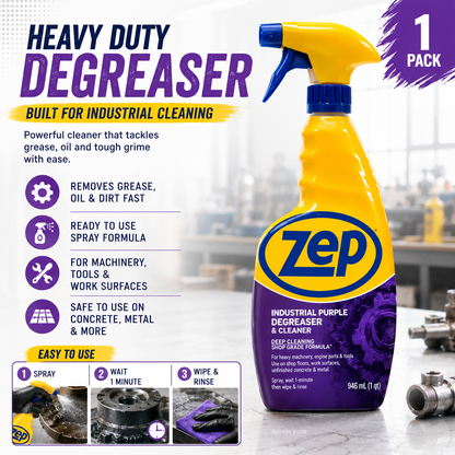 Zep Industrial Purple Degreaser & Cleaner, 946-mL