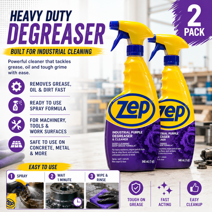 Zep Industrial Purple Degreaser & Cleaner, 946-mL