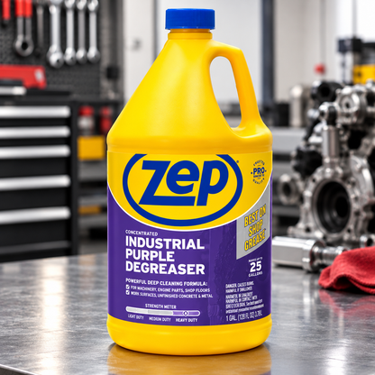 Zep Industrial Purple Degreaser, 3.78 L, Concentrated Heavy-Duty Cleaner for Grease, Oil & Dirt, Multi-Purpose Surface Cleaning Liquid for Garages, Workshops, Tools & Industrial Equipment
