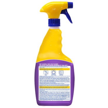 Zep Shower, Tub & Tile Cleaner 946 mL – Bathroom Surface Cleaner for Soap Scum, Hard Water Stains & Mildew Removal