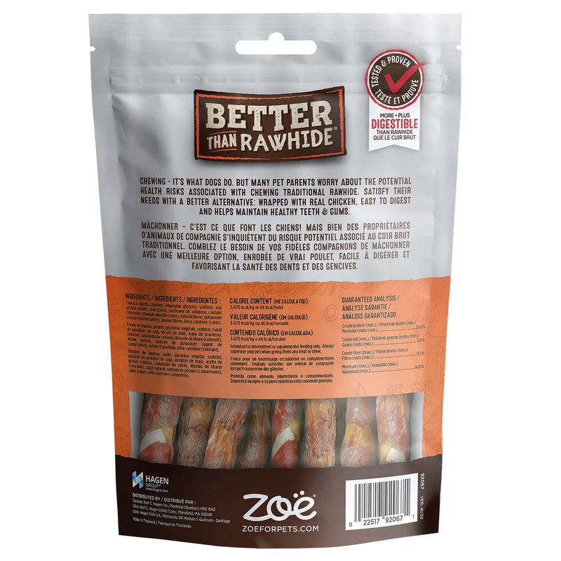 Zoë Better than Rawhide Peanut Butter Twists,10 x 148 g (5.2 oz)