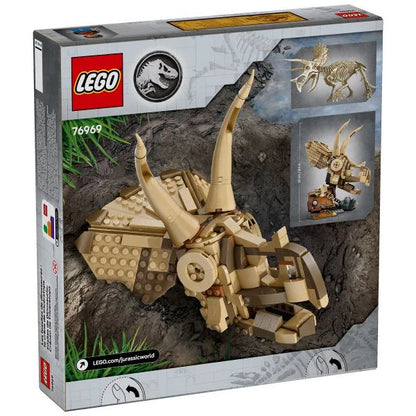 LEGO Jurassic World Dinosaur Fossils Triceratops Skull Building Toy