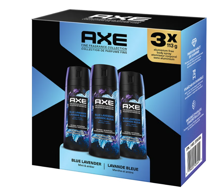 (3 Pack) AXE Body Spray, 113 g