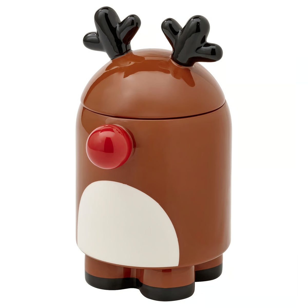 IKEA VINTERFINT Reindeer Bowl with Lid, Brown Christmas Decorative Storage Container, Festive Holiday Candy & Treat Bowl, Cute Reindeer-Themed Tabletop Decoration for Kitchen, Dining Table & Christmas Home Décor