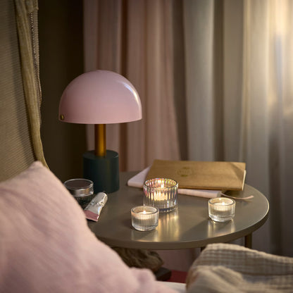 IKEA LOTSFÅGEL Pink Flowers Scented Tealight Candles, 30 Pack, Pale Pink Floral Fragrance Candles in Metal Cups, 3.5-Hour Burn Time Each, Decorative Candles for Bedroom, Living Room, Parties & Home Décor