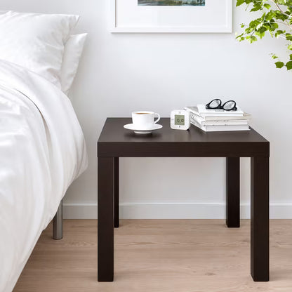 IKEA LACK Modern Square Side Tables (2-Pack), Black-Brown, 55x55 cm (21 5/8 x21 5/8 "), Lightweight Wooden-Look End Tables, Minimalist Sofa Side & Bedside Accent Tables with Easy Assembly for Living Room, Bedroom & Small Spaces