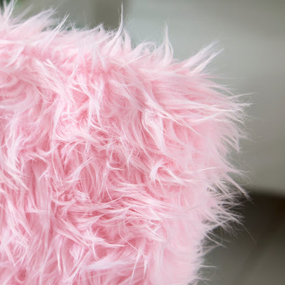 IKEA GREJSIMOJS Cover for children's chair, faux fur/pink