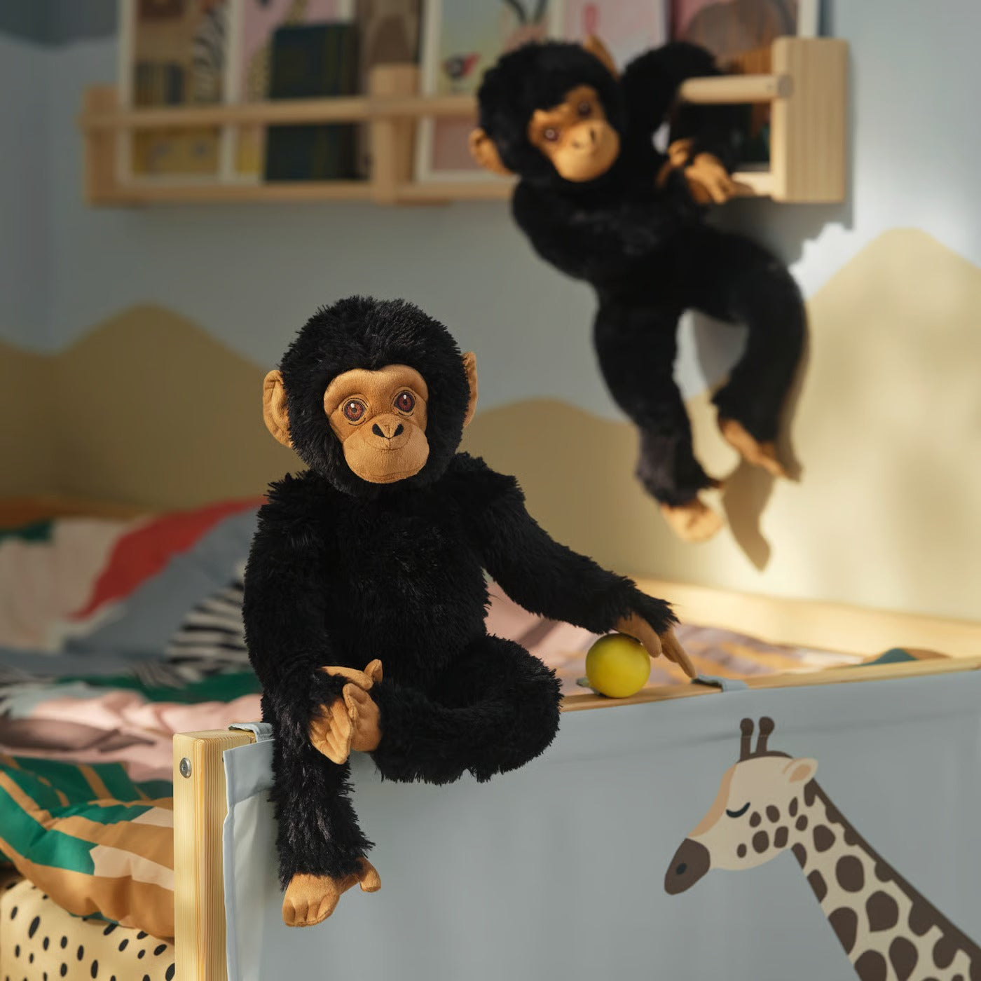 IKEA SANDLÖPARE Soft toy, chimpanzee/black, 32 cm (12 ½ ")