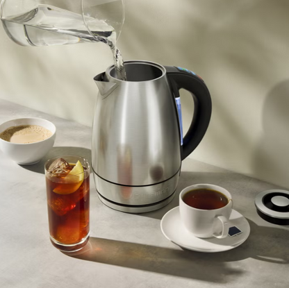 Chefman 1.8 L Digital Electric Kettle, 1500W Stainless Steel Hot Water Boiler with Adjustable Temperature Control, Fast Boiling, 1-Hour Keep Warm, LED Indicators, Automatic Shut-Off & 360° Swivel Base for Tea, Coffee & Kitchen