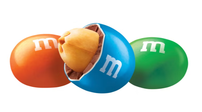 (24 Count) M&M's Peanut Chocolate Candies, 49 g Each