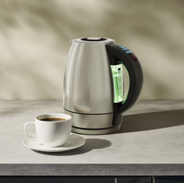 Chefman 1.8 L Digital Electric Kettle, 1500W Stainless Steel Hot Water Boiler with Adjustable Temperature Control, Fast Boiling, 1-Hour Keep Warm, LED Indicators, Automatic Shut-Off & 360° Swivel Base for Tea, Coffee & Kitchen