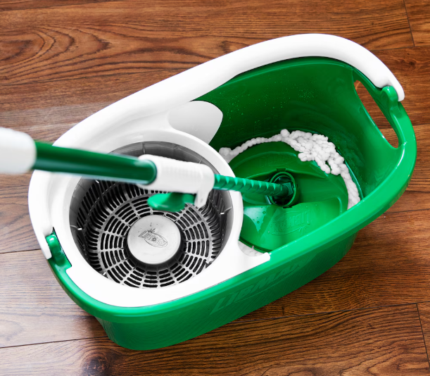 Libman Tornado Spin Mop System with Bucket & Washable Microfiber Mop Head
