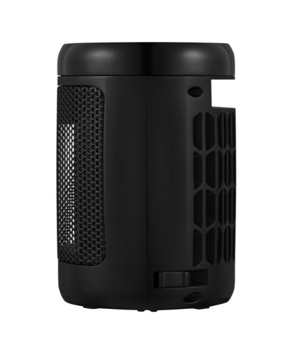 OmniHeat 1500W Digital Ceramic Space Heater, Portable Electric Personal Heater with Adjustable Thermostat, 4 Heat Modes, 12H Timer & Touch Controls, Black