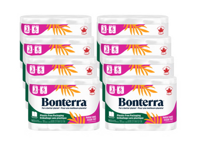 Bonterra 2-Ply Paper Towels, 24 Mega Rolls × 160 Sheets, 3,840 Total Sheets, 100% Recycled Paper, Strong & Absorbent Choose-A-Size Kitchen Towels for Household Cleaning, Wiping Spills, Home & Office