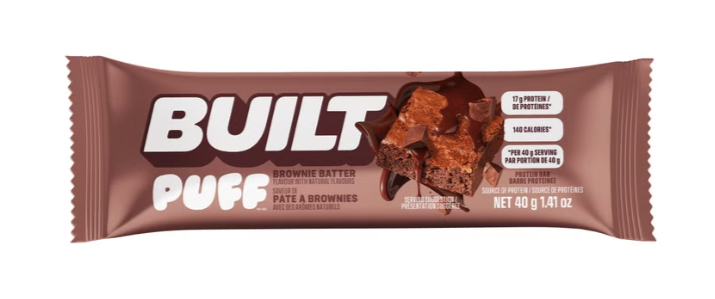 Built Puffs Protein Bars, Brownie Batter & Coconut Variety Pack, 14 × 40 g