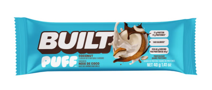 Built Puffs Protein Bars, Brownie Batter & Coconut Variety Pack, 14 × 40 g