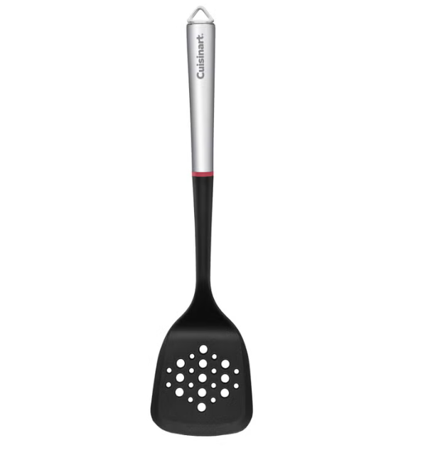 Cuisinart FusionPro 7-Piece Kitchen Utensil Set, Stainless Steel Handles & Nylon Heads, Cooking Tool Set with Spatulas, Serving Spoons, Pasta Server, 30.48 cm (12 in) Tongs & Whisk, Dishwasher Safe Kitchen Accessories for Home Cooking