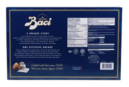 Baci Perugina Dark Chocolate Pralines with Hazelnuts, 350 g, Individually Wrapped Italian Chocolates, Gift Box