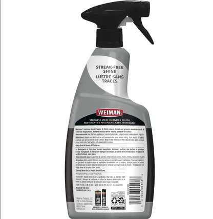 Weiman Stainless Steel Cleaner & Polish Spray, 651 mL