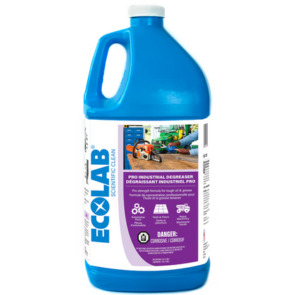 (2 Pack) ECOLAB Professional Strength Industrial Degreaser, 3.8 L