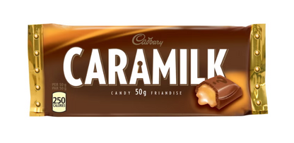 (48 Count) Cadbury Caramilk Chocolate Bars, Milk Chocolate with Smooth Caramel Filling, 50 g
