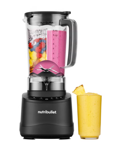 Nutribullet Power Core Blender, 1500W Peak Power, 2.36 L (80 oz) XL Pitcher, 6-Point Stainless Steel Blades, 3 Speeds, Pulse & Automatic Smoothie Setting, BPA-Free Countertop Blender for Smoothies, Soups, Sauces & Ice Crushing, Black