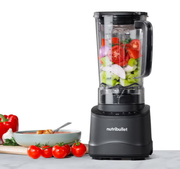Nutribullet Power Core Blender, 1500W Peak Power, 2.36 L (80 oz) XL Pitcher, 6-Point Stainless Steel Blades, 3 Speeds, Pulse & Automatic Smoothie Setting, BPA-Free Countertop Blender for Smoothies, Soups, Sauces & Ice Crushing, Black